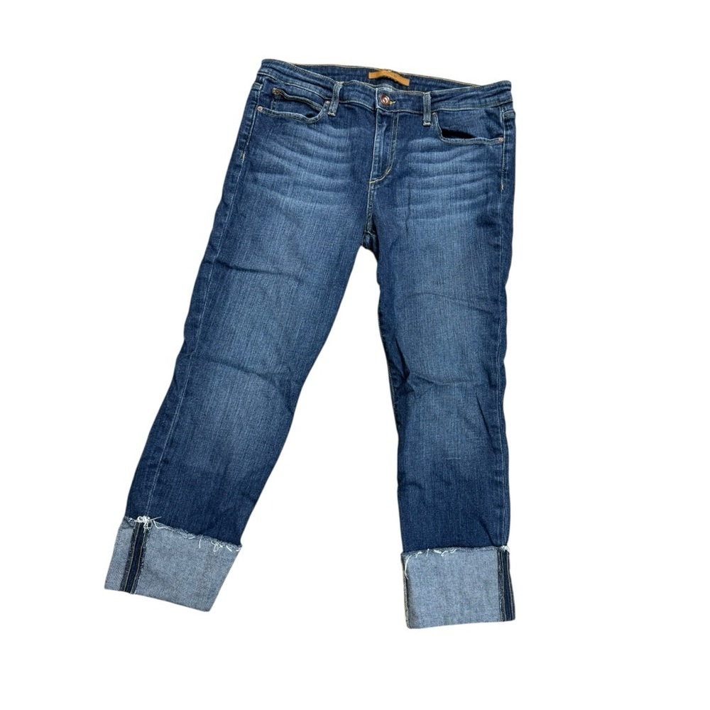 Joe's Jeans Lynda Crop Raw Hem Cuff Jeans 31